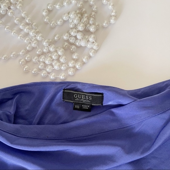 Guess One Shoulder Purple Top - Picture 5 of 8